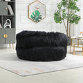 Coolmore Bean Bag Chair, Floor Sofa With Handle,Accent Sofa Chair With Ottoman For Gaming Reading Relaxing Black Black Foam Plush