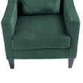 Coolmore Modern Accent Chair,Upholstered Armchair With Scooped Arms For Bedroom,Apartment,Studio,Office,Waiting Room Emerald Corduroy Emerald Foam Corduroy