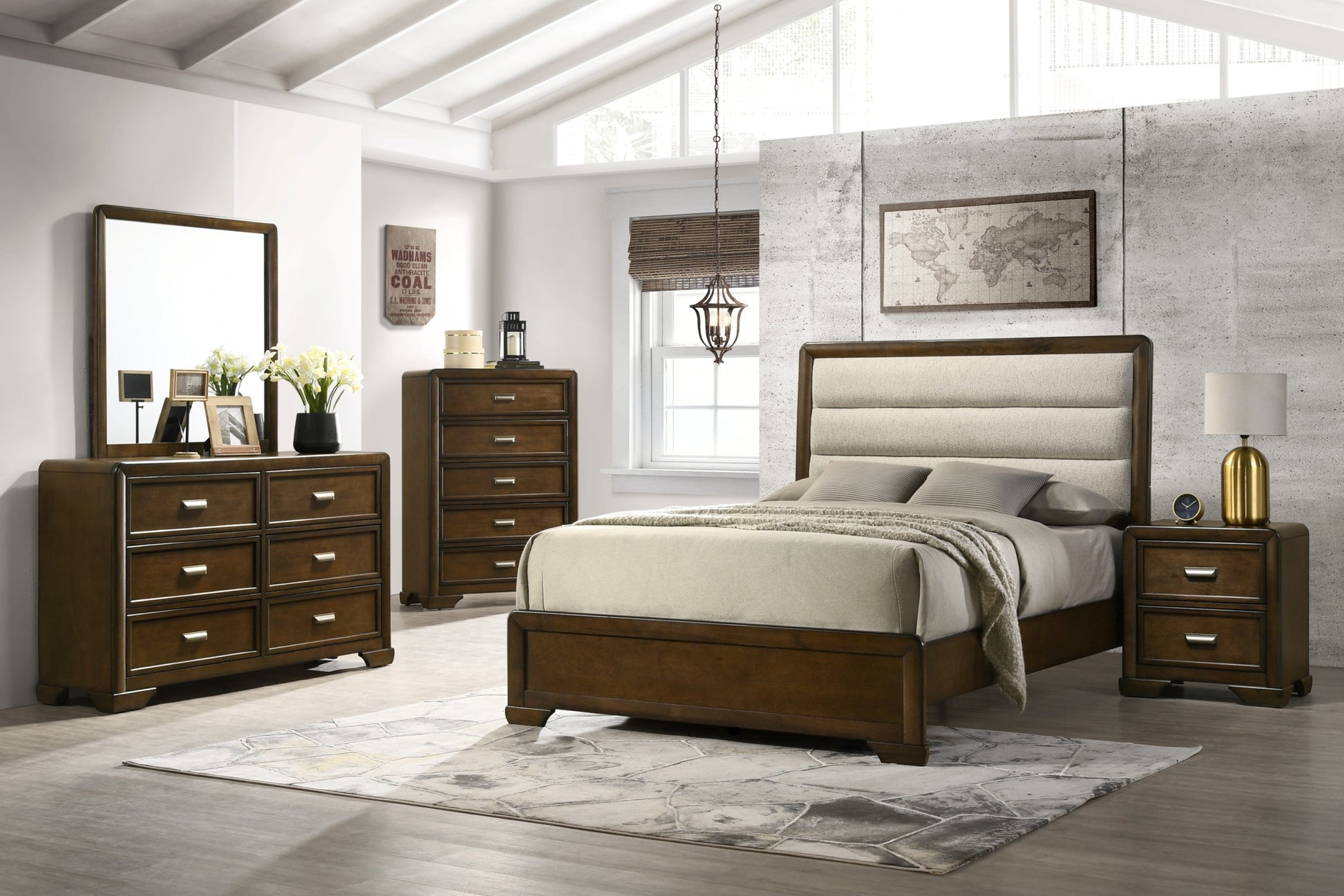 Contemporary Style 1Pc 6 Drawer Dresser Dark Brown Finish Wooden Home Contemporary Style 1Pc 6 Drawer Dresser Dark Brown Finish Wooden Home