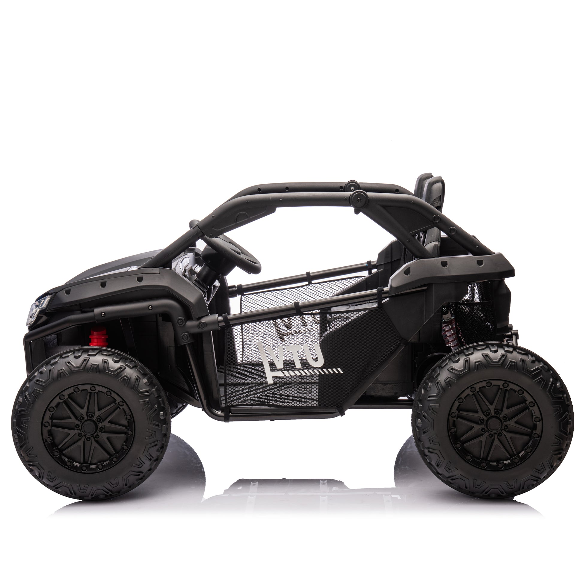 24V Two Seater Kids Ride On Utv W Parents Control,20In Seat Width,400W Super High Power,Four Wheel Suspension,Bluetooth,Mp3,Usb,Led Light,Horn,Rear Storage Space,Speeds 3.73 4.97Mph For Kids Aged 3