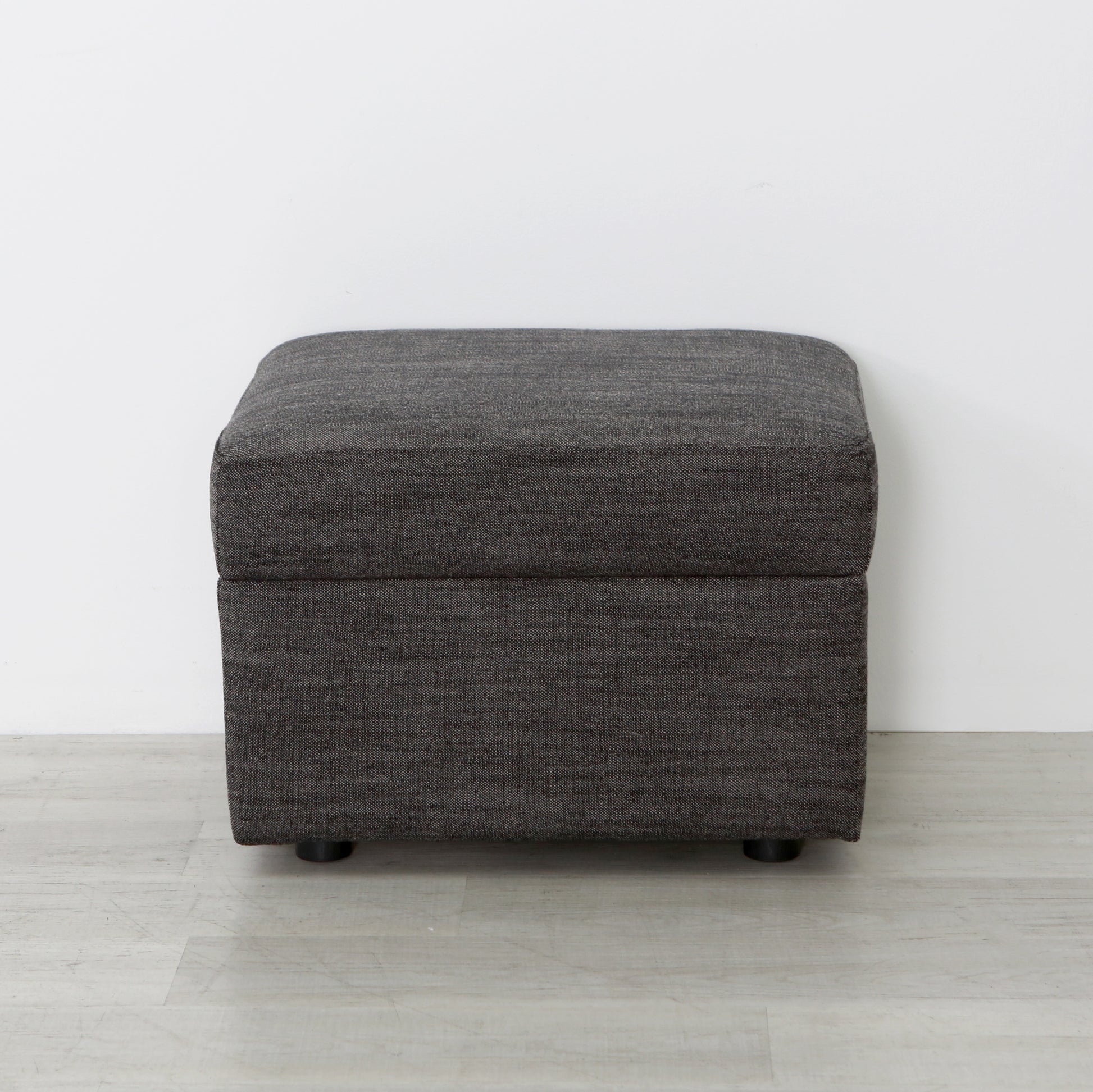 Soho Ottoman In Dark Grey Dark Grey Fabric