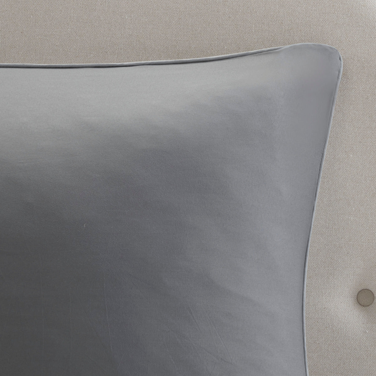 Embroidered 8 Piece Comforter Set Grey King King Grey Polyester