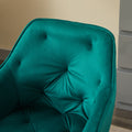 Elegent Velvet Office Chair With Wheels, Makeup Vanity Chair Height Adjustable For Teens Women Girls, Comfy Swivel Modern Leisure Armchair For Home Office, Bedroom, Study And Vanity. Green Green Primary Living Space Luxury,Modern Foam Iron