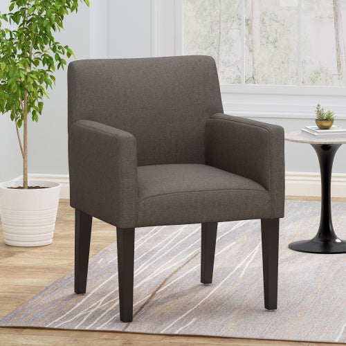 Arm Chair Dark Grey Fabric