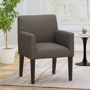 Arm Chair Dark Grey Fabric