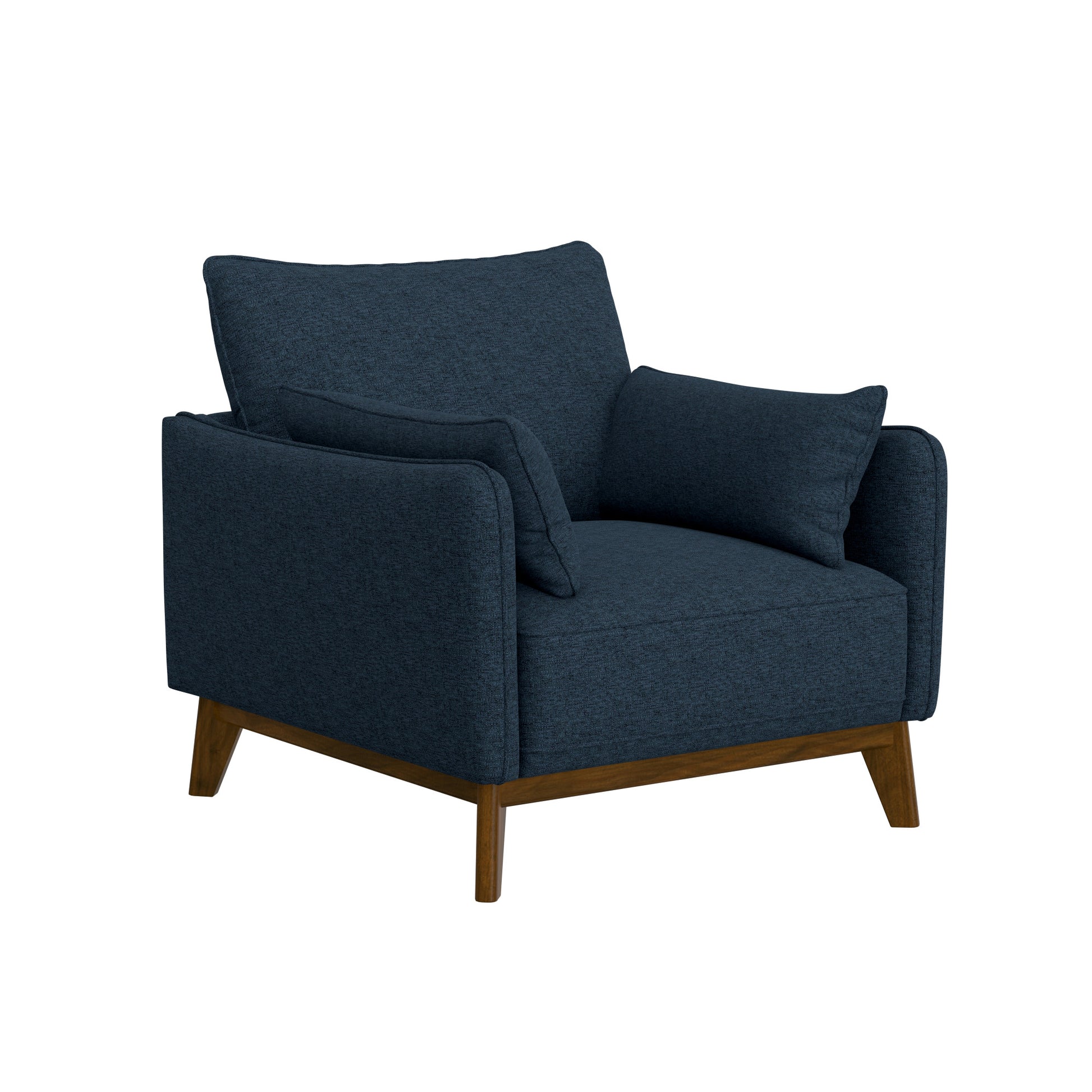 Varia Blue Chair Blue Foam Solid Wood