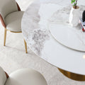 Modern Marble Dining Table, 59