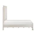 Classic Luxury Pearl White Finish King Bed Button Tufted Upholstered Headboard Bedroom Furniture 1Pc, Dart Molding Design Panels Box Spring Required King White Wood Bedroom Bed Frame Polyester Wood