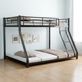 Metal Twin Over Full Bunk Bed Heavy Duty Sturdy Metal Noise Reduced Safety Guardrail Cpc Certified No Box Spring Needed,Black Box Spring Not Required Full Black Metal Bedroom Metal