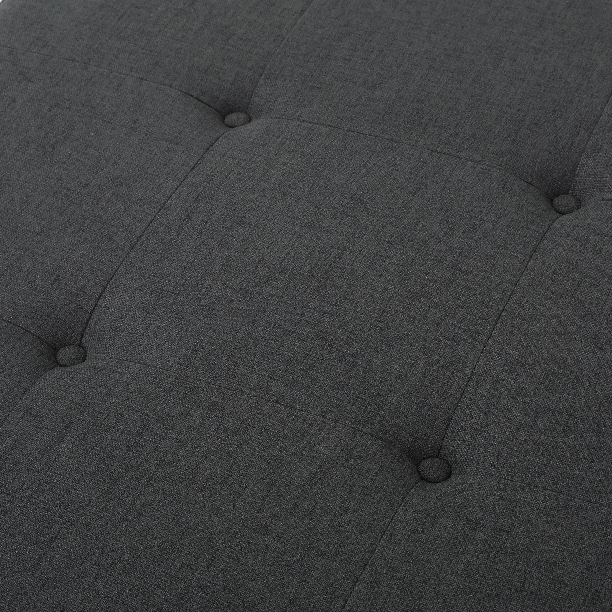 Ottoman Dark Gray Fabric