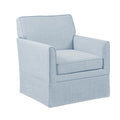 Slipcover Accent Armchair Light Blue Upholstered