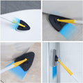 Tub Tile Scrubber Brush 2 In 1 Cleaning Brush Pole Stiff Bristles Scouring Pads For Cleaning Bathroom Kitchen Toilet Wall Tub Tile Sink Non Scratch Black Iron