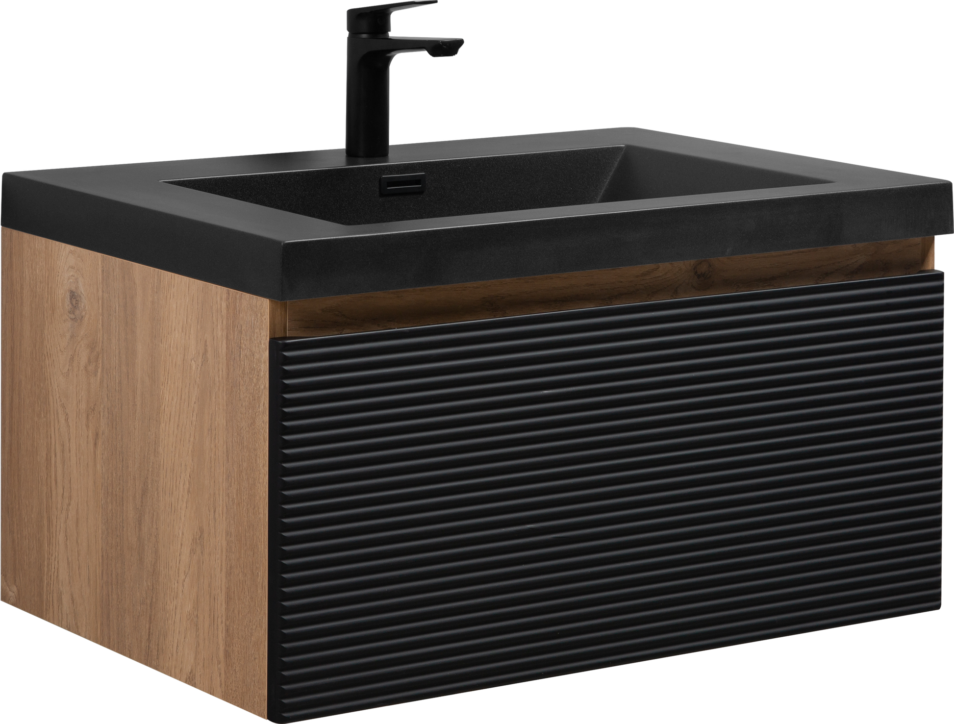 30" Floating Bathroom Vanity With Sink, Modern Wall Mounted Bathroom Storage Vanity Cabinet With Countertop And Soft Close Drawers, Ink Black Cruis 30 Black Wood