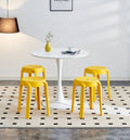 6 Pack Stackable Classroom Stools Plastic Stools Nesting Stools Colorful Round Stools Indoor Outdoor Flexible Seating Decorative Stools Chairs For Home Office School Classroom Mustard Mustard Plastic