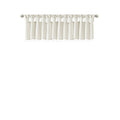 Lightweight Faux Silk Valance With Beads White 50X26