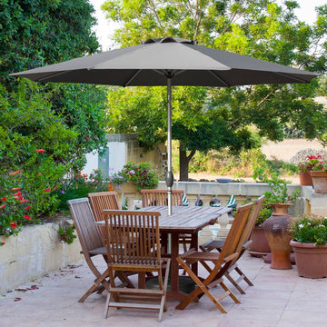 amazon prime patio table umbrellas 10Ft Patio Umbrella, Outdoor Table Umbrella With Push Button Tilt And