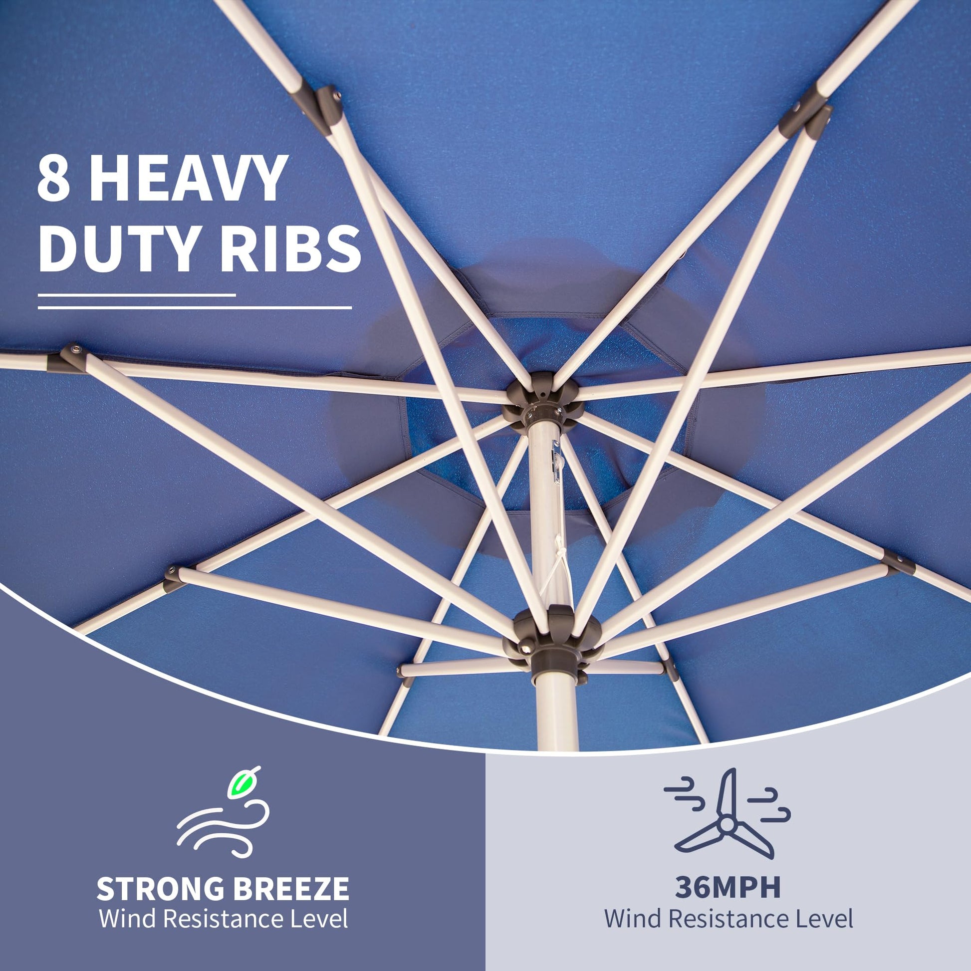 10Ft Patio Umbrella, Outdoor Table Umbrella With Push Button Tilt And 10Ft Patio Umbrella, Outdoor Table Umbrella With Push Button Tilt And