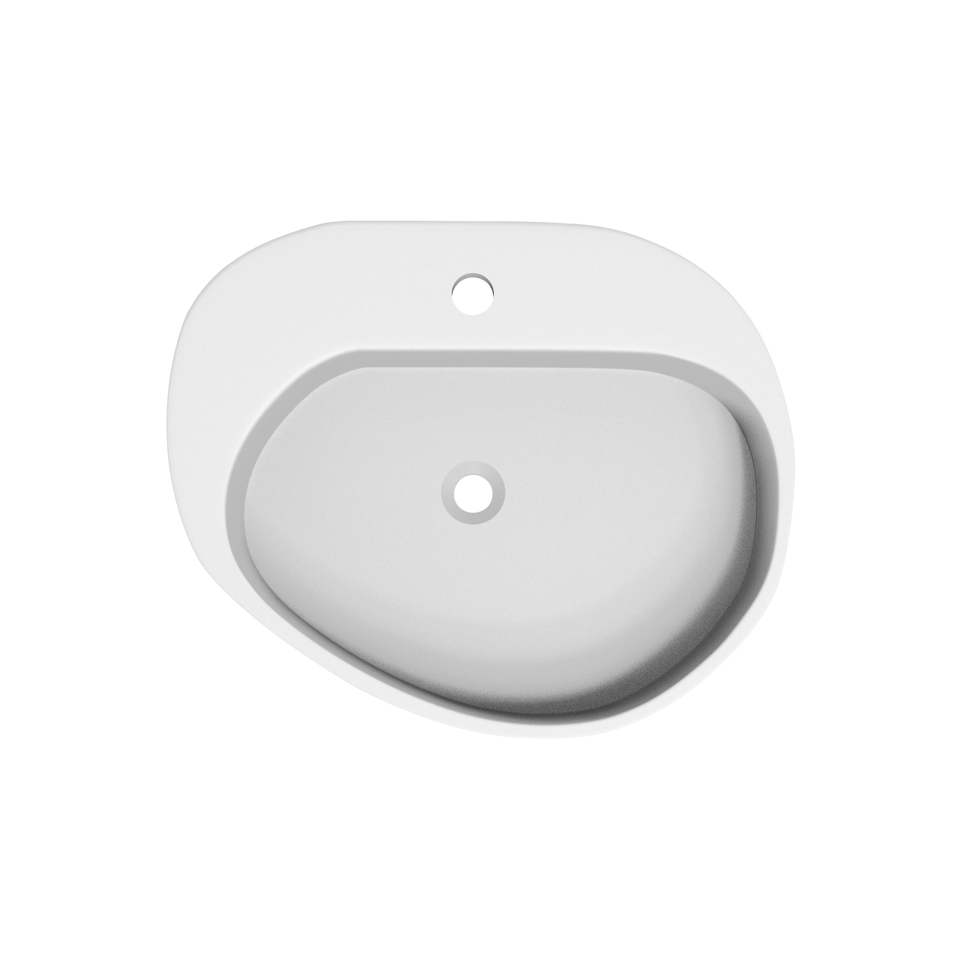 Fs154A 580 Solid Surface Basin With Chrome Drain