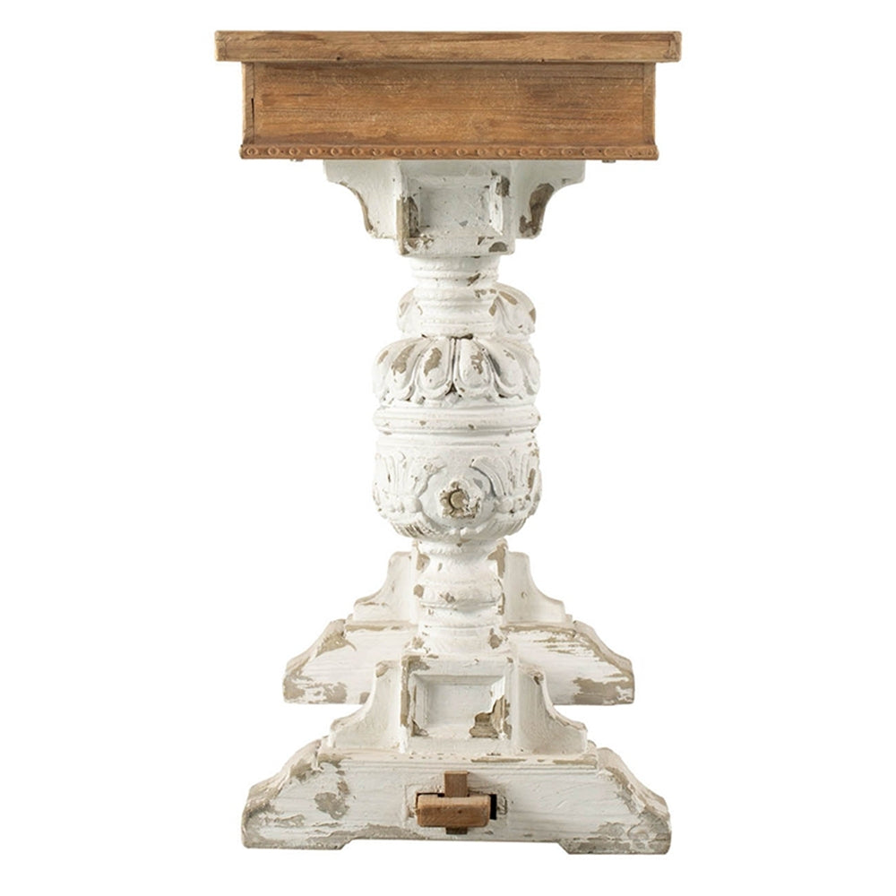 59X18X32" Alcott Buffet Table Brown Antique White Boho,European,Farmhouse,French Country,Rustic Solid Wood Mdf