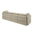 Fabric Modern Modular Sofa Couch With Storage Seats Modular Sectional Sofa 4 Seater Modular Couch For Living Room Beige Beige Polyester 4 Seat