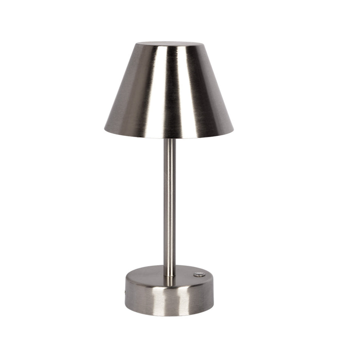 Elegance Rechargeable Led Table Lamp Brushed Nickel Led Touch Switch Brushed Nickel,Silver Table&Floor Lamps Led Metal