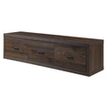 Walnut Tv Stand With 3 Drawers Walnut Primary Living Space 50 59 Inches Contemporary Wood