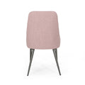 Dining Chair Set Of 2 Blush Fabric