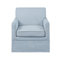 Slipcover Accent Armchair Light Blue Upholstered