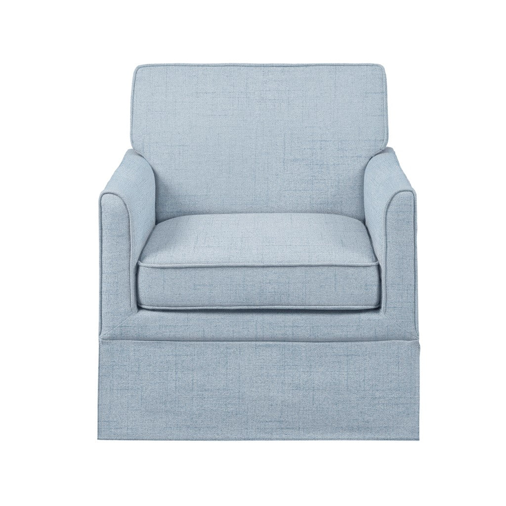 Slipcover Accent Armchair Light Blue Upholstered
