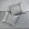 Embroidered 8 Piece Comforter Set Grey King King Grey Polyester