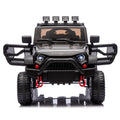 24V Kids Ride On Car W Parents Remote Control,400W Motor,Four Wheel Suspension,Adjustable Speed,Usb,Mp3,Music,Bluetooth,Large Display Screen,Power Display,Portable Handle,Safety Belt For Kids Aged 3 . Black 50 99 Lbs Polypropylene