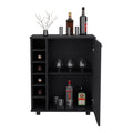 Wick Bar Cart With Integrated Wine Storage,