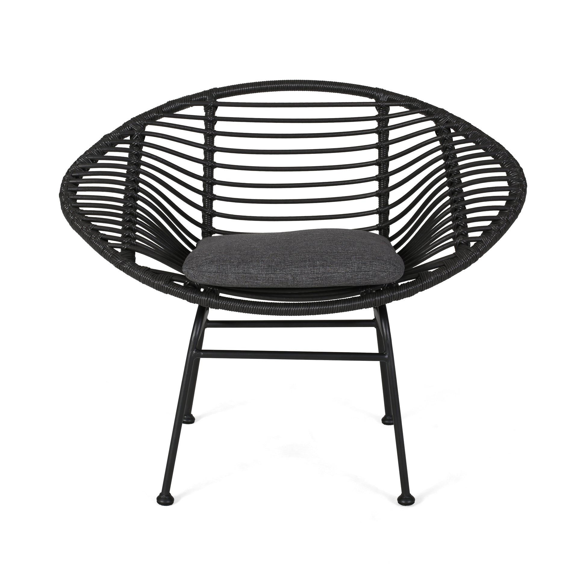 San Antonio Chair Grey Iron Plastic