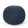 Moro Pouf Navy Cotton