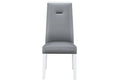 Moon Grey Dining Chairs Kit Of 2 Gray Fabric