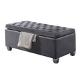 Grey Tufted Storage Bench Grey Velvet Bedroom Grey Luxury Eucalyptus Flip Top Wood Fabric