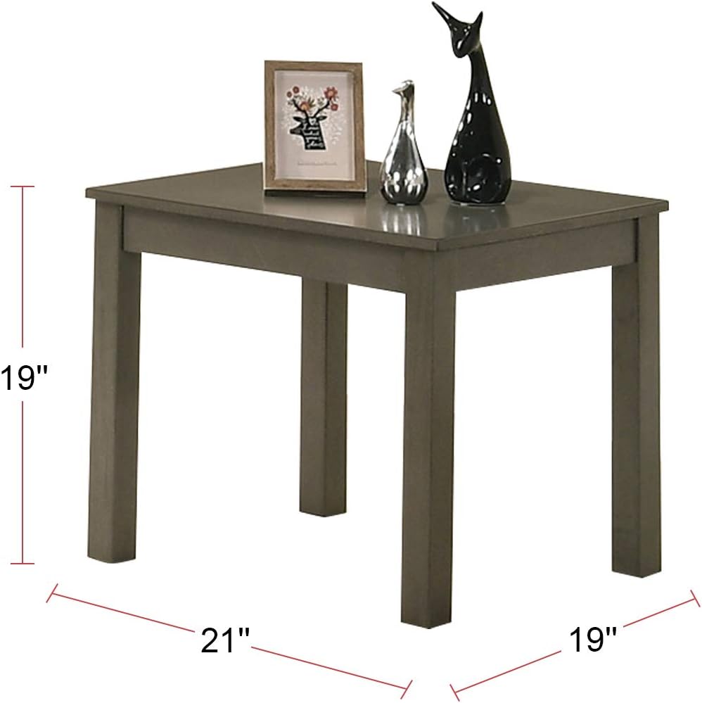 Dark Grey Color Elegant 3Pc Coffee Table Set 1X Coffee Table And 2X End Tables Living Room Furniture Dark Gray Primary Living Space Classic,Contemporary,Modern,Transitional Rectangular Particle