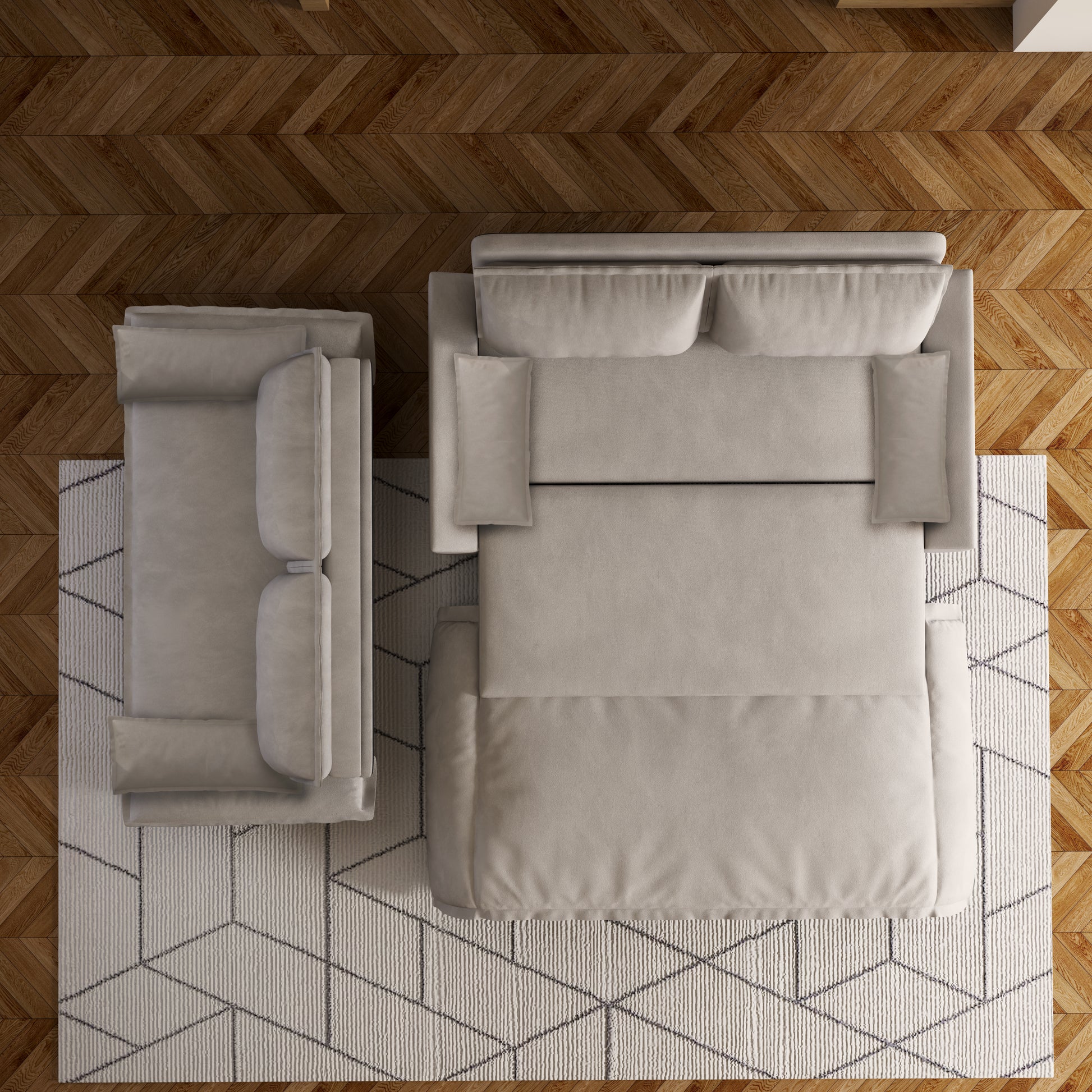 70.1" Queen Pull Out Sofa Bed, 3 In 1 Convertible Sleeper Sofa With 2 Soft Pillows,Multi Functional Velvet Loveseat Bed,Grey Old Sku:W1885P143788 W1885P154642 Grey Velvet 2 Seat