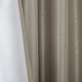 Twist Tab Total Blackout Window Curtain Panel Only 1 Pc Panel Pewter Polyester