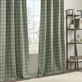 Plaid Rod Pocket And Back Tab Curtain Panel With Fleece Lining Only 1 Pc Curtain Panel Multicolor Polyester