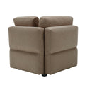 Palmilla Corner Sofa Brown Brown Polyester 1 Seat