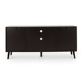 Tv Stand Dark Brown 50 59 Inches Wood