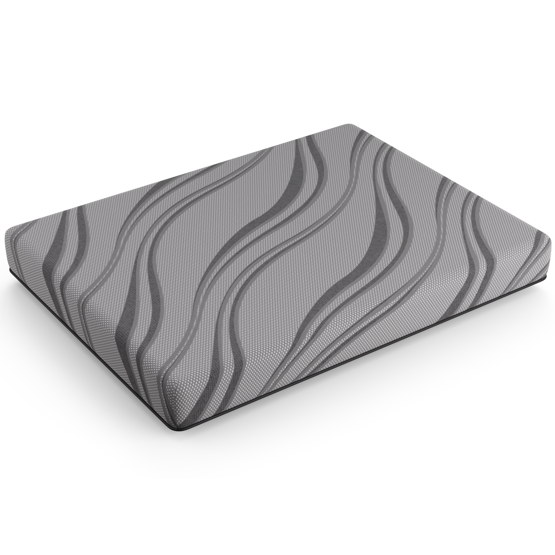 Bib: Nl 8" Pro Gel Foam Firm Queen Gray Memory Foam Fabric Queen