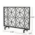 Fire Screens Black Iron