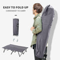 Outsunny 2 Person Folding Camping Cot For Adults, 50