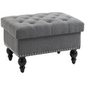 Homcom Ottoman With Storage For Living Room, 25