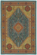 Traditional, Transitional, Oriental, Medallion, Border, Cut Pile 3'6