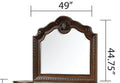 Traditional Style Mirror Made With Wood Frame In Walnut Walnut Traditional Solid Wood Mdf Wood