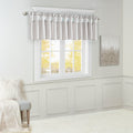 Lightweight Faux Silk Valance With Beads Silver 50X26