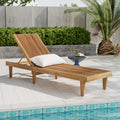 Nadine Chaise Lounge Teak Acacia Wood